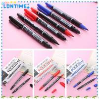 ราคา LONTIME 10 ชิ้น/กล่อง Double-Ended Marker,พลาสติก Fine Point Nib Marker ปากกา,Multi-functional Office School Supplies กันน้ํา Fast Dry Writing ปากกา (42727376428)