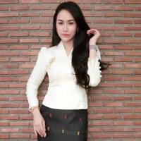 ราคา เสื้อไหมลาว ผ้าไหมลาว รุ่นแอปเปิ้ล (2902742827)