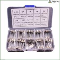 ราคา 72pcs Fast Blow Glass Tube Fuses 6x30mm 250V 0.5A/1/2A/3A/5A/10A/15A/20A/30A (25240328500)