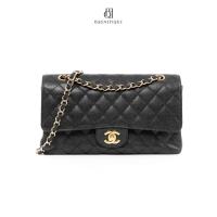 ราคา [ของแท้] CHANEL CLASSIC 10 BLACK CAVIAR GHW มีใบรับประกัน ตรวจสอบได้ทุกใบ ✅ (42558993055)