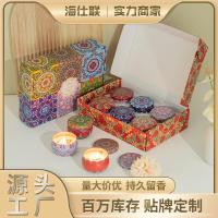 ราคา ในสต็อก 2.5 ออนซ์เทียนหอมทำด้วยมือกลีบขี้ผึ้งถั่วเหลืองพืชน้ำมันหอมระเหยเทียนหอมของขวัญวันเกิดกล่อง (28364275301)