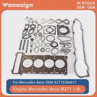 ราคา Engine Full Gasket Kit Fit 1.8 T For Mercedes-Benz C180 C200 C230 E200 E200K SLK200 271 M271 1.8T l (46156601573)