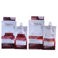 ราคา (1 ซอง) L'oreal Revitalift Anti-Wrinkle + Firming Day / Night Cream 7ml ลอรีอัล รีไวทัลลิฟท์ กลางวัน / กลางคืน Loreal (2351529797)