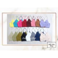 ราคา เสื้อครอป ปกปะ สายไขว้หลัง ผูกโบว์หลัง (23573406997)