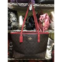 ราคา ของแท้ 100% กระเป๋า Coach Shopping มือสอง (3345625947)