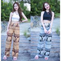 ราคา COM501 TARA Pants กางเกงช้าง ทรงขากระบอก มีทั้งขายาวและขาสั้น เอวยางยืด ผ้าไหมอิตาลี ขาไม่เต่อ ลายช้างไม่กลับหัว (27611135721)
