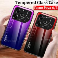 ราคา TecnoPova 6 Pro 5GปลอกสําหรับTecno Pova 6 5 Pova6 Pova5 Pro 6Pro 5Pro Pova6Pro Pova5Pro 5Gแฟชั่นGradientกระจกนิรภัยกันกระแทกป้องกันปกหลังปลอก (26938178780)