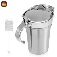 ราคา เรือน้ําเกรวี่พร้อมฝาปิดบานพับผนังคู่สแตนเลสฉนวนเหยือกน้ําเกรวี่ 750 มล. เหยือกอุ่นน้ําเกรวี่สําหรับซอส SHOPTKC1134 (25989900661)