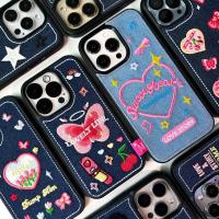 ราคา [i16] พร้อมส่งT6S6 เคสยีนส์ hello tulip เคสผ้า สำหรับ iPhone case เคสไอโฟน X-14plus,15Promax,16Plus,16,16Promax (56856009685)