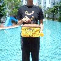 ราคา กระเป๋าเครื่องสำอางค์ Pooh Little Bee หมีพูห์ 6x9นิ้ว (471706434)