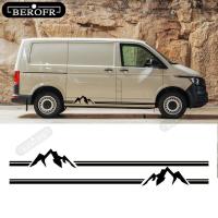 ราคา สําหรับ VOLKSWAGEN VW TRANSPORTER T4 T5 T6 zq005 CAMPER VAN MOUNTAIN รถประตูด้านข้าง Stripe กระโปรงสติกเกอร์ไวนิล Decals 2 ชิ้น (54954073689)