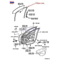ราคา ยางสักหลาด ร่องกระจก ประตูหน้า ขวา ซ้าย นิสสัน ฟรอนเทียร์ ดี22 98-04 ยางร่องกระจก ยางกระจก ยางในกระจก Nissan Frontier D2 (41926005096)
