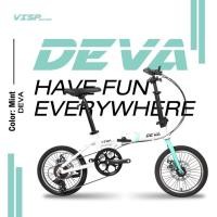 ราคา จักรยานพับได้ VISP DEVA 16" / 20" เฟรมอลูมีเนียม เกียร์ ชิมาโน่ 7 สปีด ดิสเบรค (28874847610)