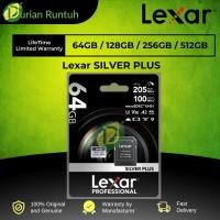 ราคา Lexar Professional MicroSD SILVER PLUS 64GB/128GB/256GB/512GB SDXC UHS-I (57303758682)