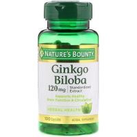 ราคา Nature's Bounty Ginkgo Biloba 120 mg 100 Capsules สารสกัดแปะก๊วยบำรุงสมอง 120 มิลลิกรัม 100 แคปซูล (7616879715)