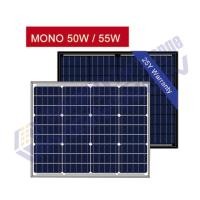 ราคา แผงโซล่าเซฃล์ เกรด A โมโน 50 Watt Authorized Solar Module 36 cells Mono-crystalline 50 Watt 2 แผง (2856302452)