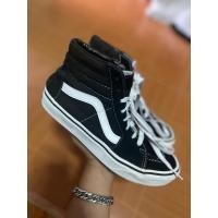 ราคา Vans สีดำหนอนขาว ไซร้ 38/24 มือสองของแท้ (26492601981)