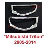 ราคา สีชุบโครเมี่ยม ครอบไฟหน้า MITSUBISHI TRITON 2005-2014 มิตซูบิชิ ไทรทัน รุ่นเก่า ครอบไฟ ฝาครอบหน้า ไฟหน้า ของแต่งไทรทัน (29529742617)