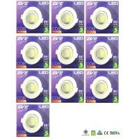 ราคา EVE โคมดาวน์ไลท์ LED หน้ากลม 5W วอร์มไวท์ ( 10 หลอด ) (1050947519)