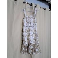 ราคา S เดรสสั้น ปักดอกไม้เถาวัลย์ ชายระบาย สายเดี่ยวลูกไม้ สวยแพงแบบเซเลป สีขาว มือสอง ใส่ไปงานแต่งครั้งเดียวจ้า สภาพกริบมาก (26220778687)