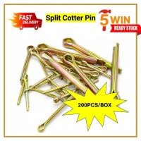 ราคา M4 Split Cotter Pin (200 ชิ้น/กล่อง) Pin Penyendal / Split Pin / Klip Pagar (49056818379)