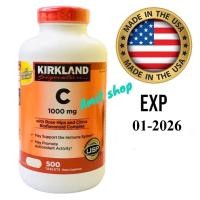 ราคา Kirkland Signature Vitamin C 1000 mg. 500 tablets. (19272959226)