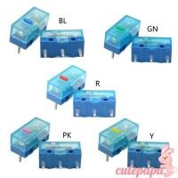 ราคา Cutep HUANO Blue Gaming Mouse Momentary Push Button Micro Limit Switch 3 Pins 0 74N (50856223786)