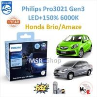 ราคา Philips หลอดไฟหน้ารถยนต์ Ultinon Pro3021 GEN3 LED+150% 6000K Honda Brio , Amaze ประกัน 1 ปี ส่งฟรี (14698442464)