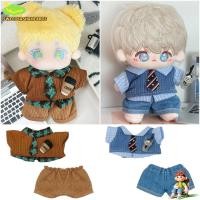 ราคา เสื้อผ้าตุ๊กตา สวี ชุดเปลี่ยนเกมเล่นบ้านตุ๊กตาชุดนักเรียน,สร้างสรรค์10เซนติเมตรคอสเพลย์สีฟ้าสีน้ําตาลตุ๊กตาเสื้อกางเกงสูทผ้าฝ้ายยัดตุ๊กตา (50754392133)