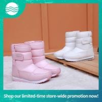 ราคา ((เบามาก/ กันน้ำซึมพร้อมลุยหิมะ ))รองเท้าบูทกันหนาวเด็ก รองเท้าบูทลุยหิมะ Snow Boots (Size 25-38 ) (40978818825)