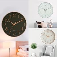 ราคา 【พร้อมส่ง】นาฬิกาติดผนัง นาฬิกาแขวนผนัง เข็มเดินเงียบ แฟชั่น เรียบง่าย25cm colock (20914225111)