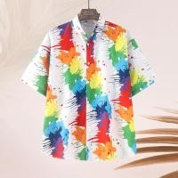 ราคา 2025 เสื้อเชิ้ตฮาวายแขนสั้น เสื้อสงกรานต์ สไตล์ เกาหลี เสื้อสงกรานต์ ใส่ได้ทั้งชาย-หญิง (52202918169)