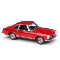 ราคา รถโมเดล รถสะสม ประตูและกระโปรงหน้าเปิดได้ welly 1:24 1963 mercedes-benz230SL สีแดง (5142229105)