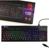 ราคา MARVO KG950 RGB Gaming Keyboard Mechanical Blue Switch FULL RGB (21663818374)