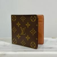 ราคา กระเป๋าสตางค์ใบสั้น LV Slender Marco Wallet มือสอง ของแท้ 100% (28182818132)
