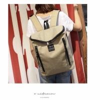 ราคา TUSENTE กระเป๋าเป้แฟชั่น สะพายหลัง สไตล์เกาหลี (สีกากี/ Khaki) (769730527)