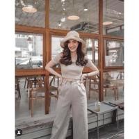 ราคา ส่งต่อ (มือ2) เซ็ตเสื้อครอป+กางเกงขายาวลายริ้ว งานป้าย STYLISTA (24870308294)