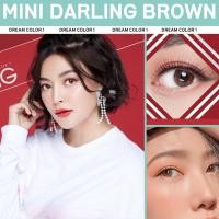 ราคา คอนแทคเลนส์ Dreamcolor1 รุ่น Mini Darling Brownส์รายเดือน ขนาด 14mmกันรังสียูวีค่าสายตา (0.00-10.00) (13413471996)