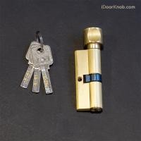 ราคา หัวกุญแจ ไส้กุญแจ มอร์ทิสล็อค สีทองด้าน รุ่นเล็ก 70*29mm Mortise Lock Cylinder (41667068781)
