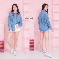 ราคา Embroidered Floral Jeans Shirt (501430132)