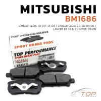 ราคา ผ้าเบรค หลัง MITSUBISHI LANCER CEDIA / LANCER EX - TOP PERFORMANCE JAPAN - BM 1686 - ผ้าเบรก มิตซูบิชิ แลนเซอร์ ซีเดีย (29001934833)