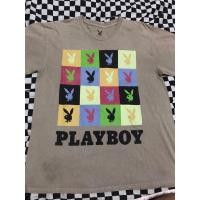 ราคา เสื้อ Playboy มือสอง ของแท้ ไซส์ L ลายสวยเฟี้ยวๆ อ่านตำหนิได้ที่รายละเอียด ราคาถูก (28185459485)