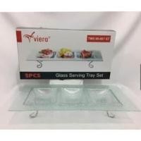ราคา VIERA TMS99-807ST ถาดกระจก ~ ชุดจานแก้ว (50255792645)