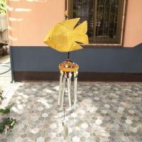 ราคา กระดิ่งลม โมบายแท่ง ปลาตะเพียนทอง (5706356788)