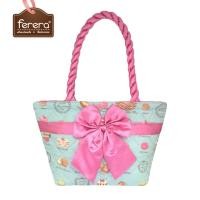 ราคา กระเป๋าผ้าสะพายไหล่สายเกลียวแบรนด์ FERERA(เฟอเรร่า) (6563316352)