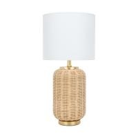 ราคา INDEX LIVING MALL โคมไฟตั้งโต๊ะ รุ่นเมลด้า - สีธรรมชาติ/ขาว (20488159405)