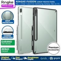 ราคา Original Ringke Fusion Clear Case Samsung Galaxy Tab S7 FE 5G 2021 - Soft Casing Anti Crack Cover Softcase (40805719464)