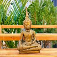 ราคา [sumpati]พระเชียงรุ้งศิลปะล้านช้าง ศิลปะแบบลาวเก่า(หน้าตัก5นิ้ว สูง25ซม.)ผ่านพิธีปลุกเสกแล้ว สีทองเก่า (22034510537)