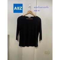 ราคา เสื้อยืดแขนห้าส่วน AIIZ อก 36 นิ้ว ยาว 23.5 นิ้ว SIZE M สภาพดี ไม่มีตำหนิ เลื่อนดูได้จ้า (25763597886)
