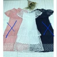 ราคา เดรสลูกไม้สีขาวมือ 1 ป้ายห้อย งานป้ายNaNa (4208888559)